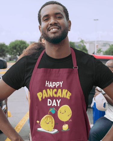 Happy Pancake Day Cotton Apron Pancake Day Cotton Kitchen Apron 8Ball